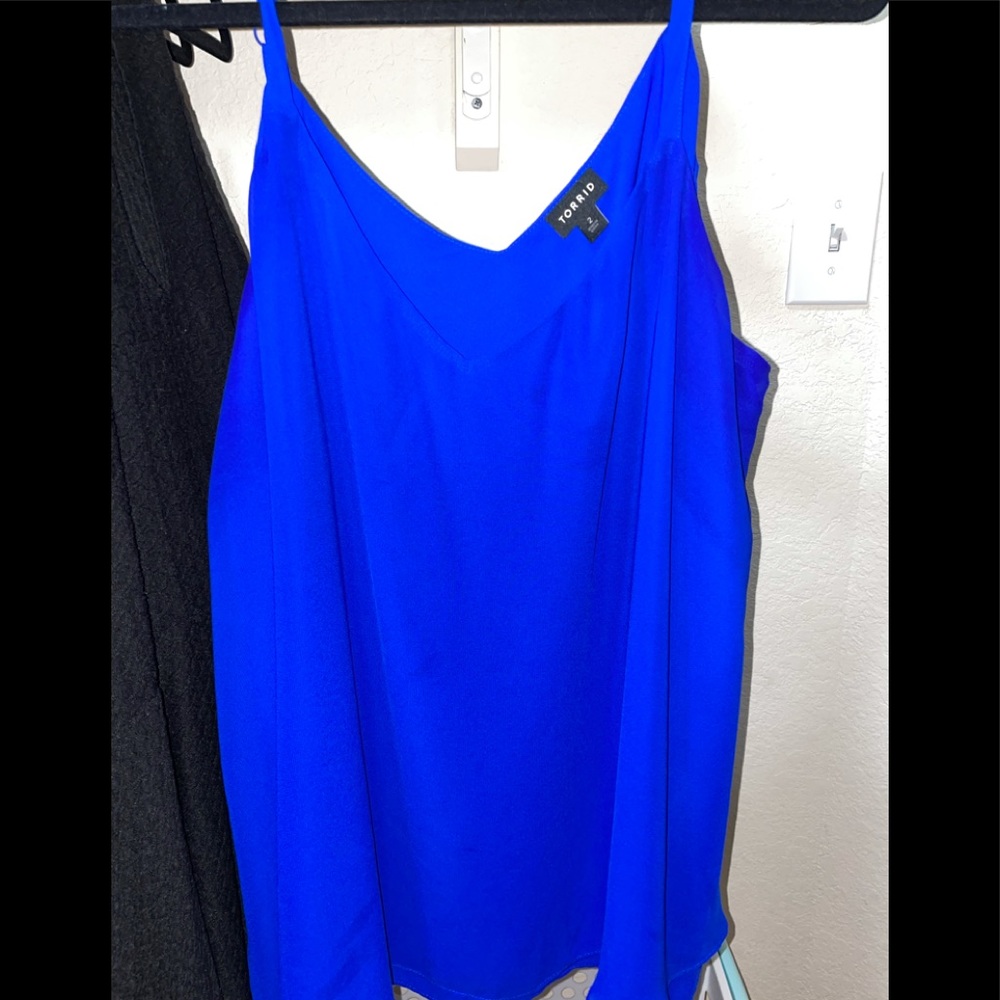 Torrid royal blue double layer chiffon 2